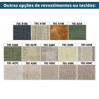 Sofá Odara Ozki 240 Cm Madeira Eucalipto Cedro Tecido Composê Bege E Verde Corda Redonda Rami - 10