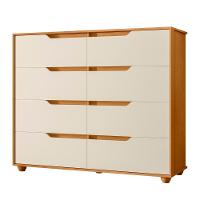 Cômoda Para Quarto 8 Gavetas 136cm Doble Flex Off/cinamomo - Albatroz - 1