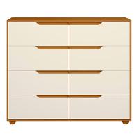 Cômoda Para Quarto 8 Gavetas 136cm Doble Flex Off/cinamomo - Albatroz - 2