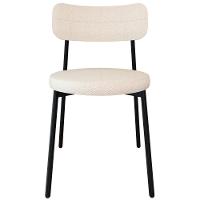 Cadeira De Jantar Estofada Kit 4 Nyka M25 Linho Palha - Mpozenato - 6