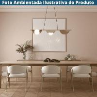 Kit 2 Cadeiras Com Braços Toulouse Júlia Mara Fratini Tecido Bouclé Nude Base Aço Carbono Champagne