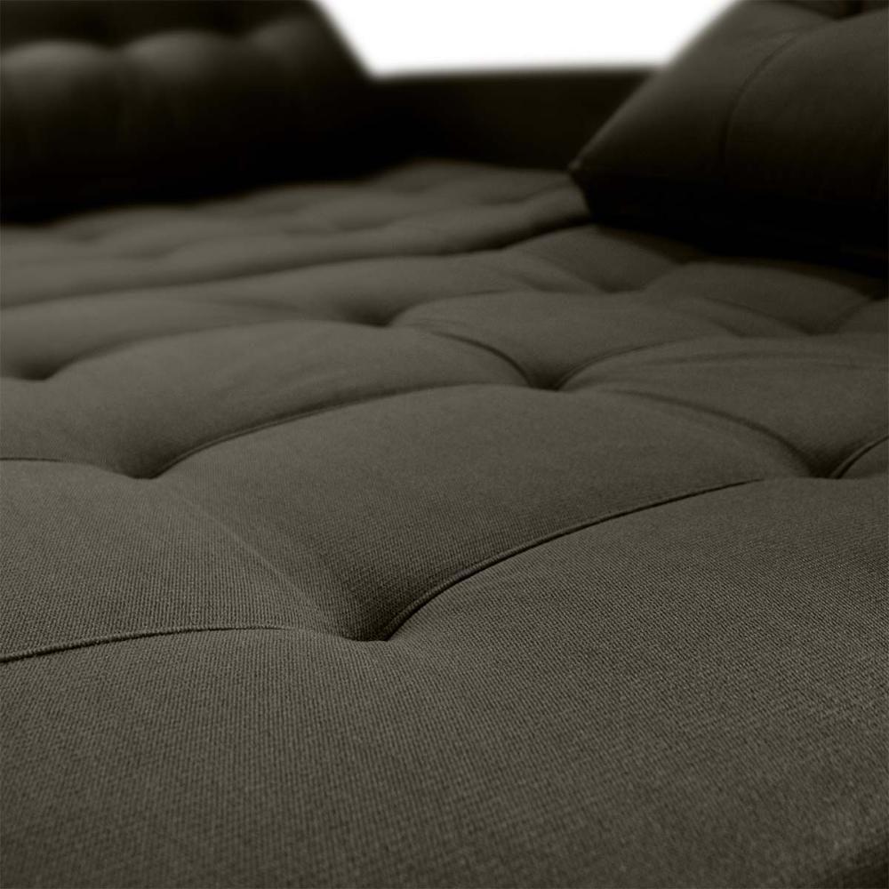 Sofá Cama Reclinável 2 Lugares 220cm Nayla Veludo Turkey Marrom Matrix Veludo Turkey Marrom - 5
