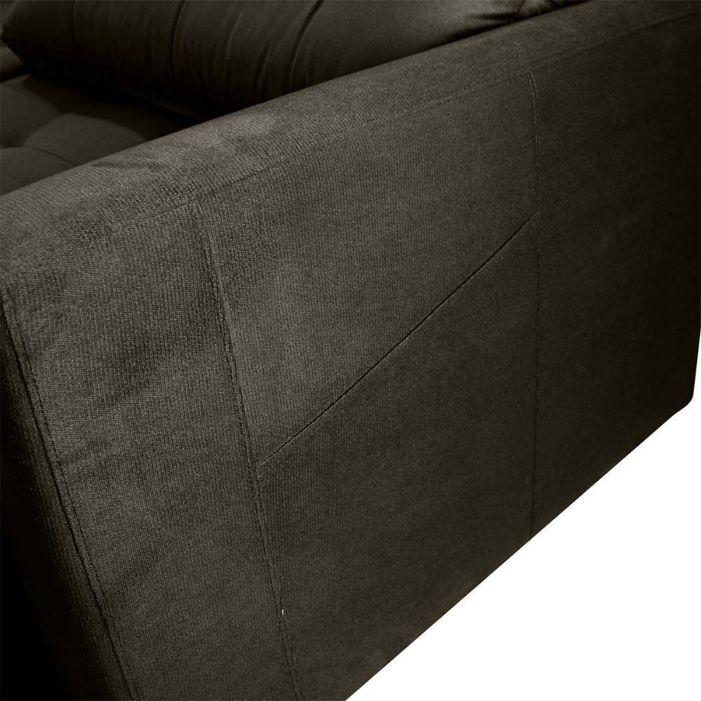 Sofá Cama Reclinável 2 Lugares 220cm Nayla Veludo Turkey Marrom Matrix Veludo Turkey Marrom - 6