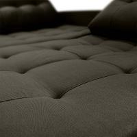 Sofá Cama Reclinável 2 Lugares 220cm Nayla Veludo Turkey Marrom Matrix Veludo Turkey Marrom - 5