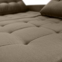 Sofá Cama Reclinável 2 Lugares 220cm Nayla Veludo Turkey Capuccino Matrix Veludo Turkey Capuccino - 7