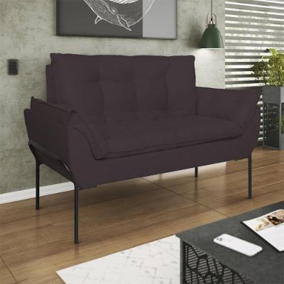 Namoradeira 2 Lugares Reforçada 2 Lugares Preto Balaqui Cinza