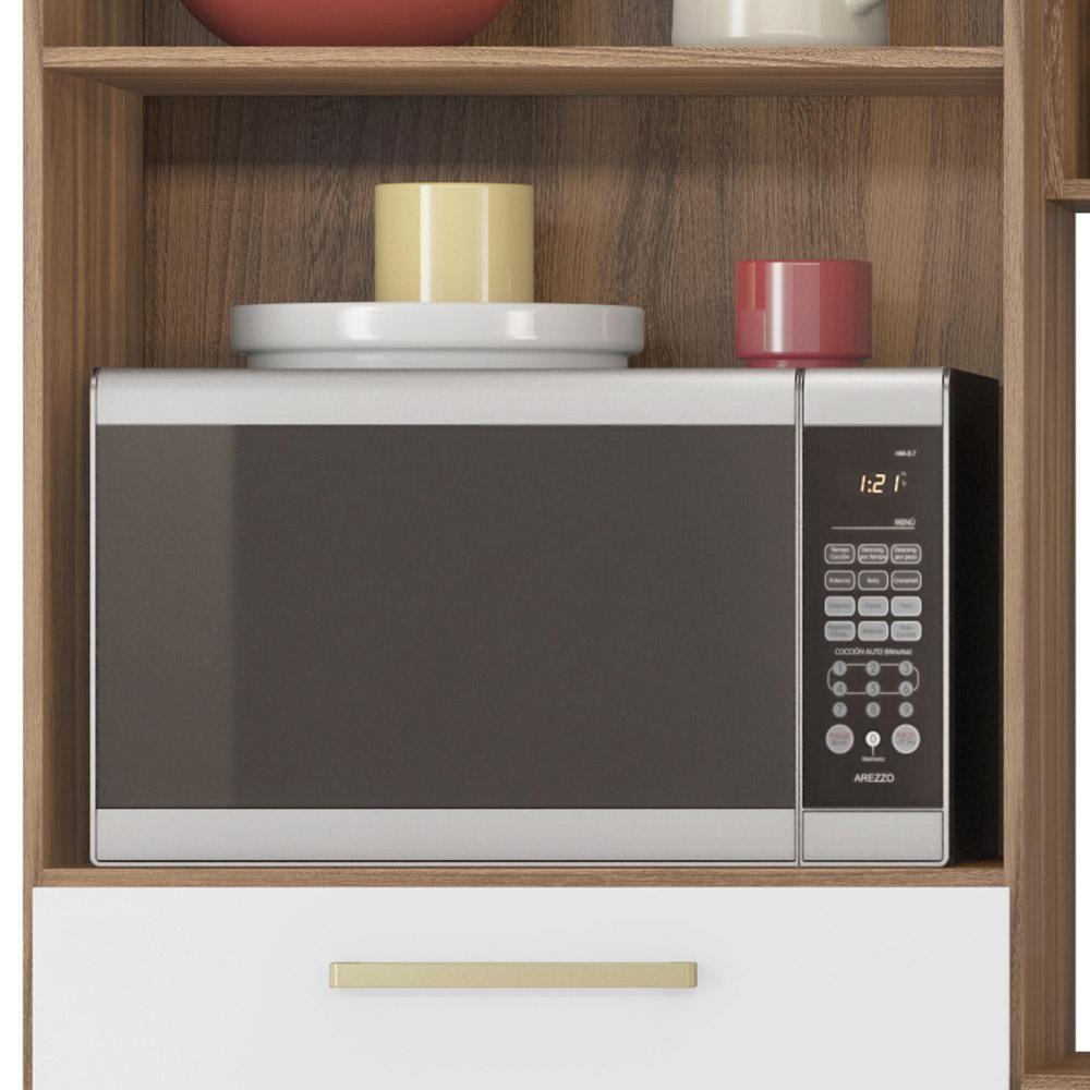 Kit Cozinha Compacta 6 Portas 2 Gavetas Harmonia D02 Amendola/branco - Mpozenato - 5