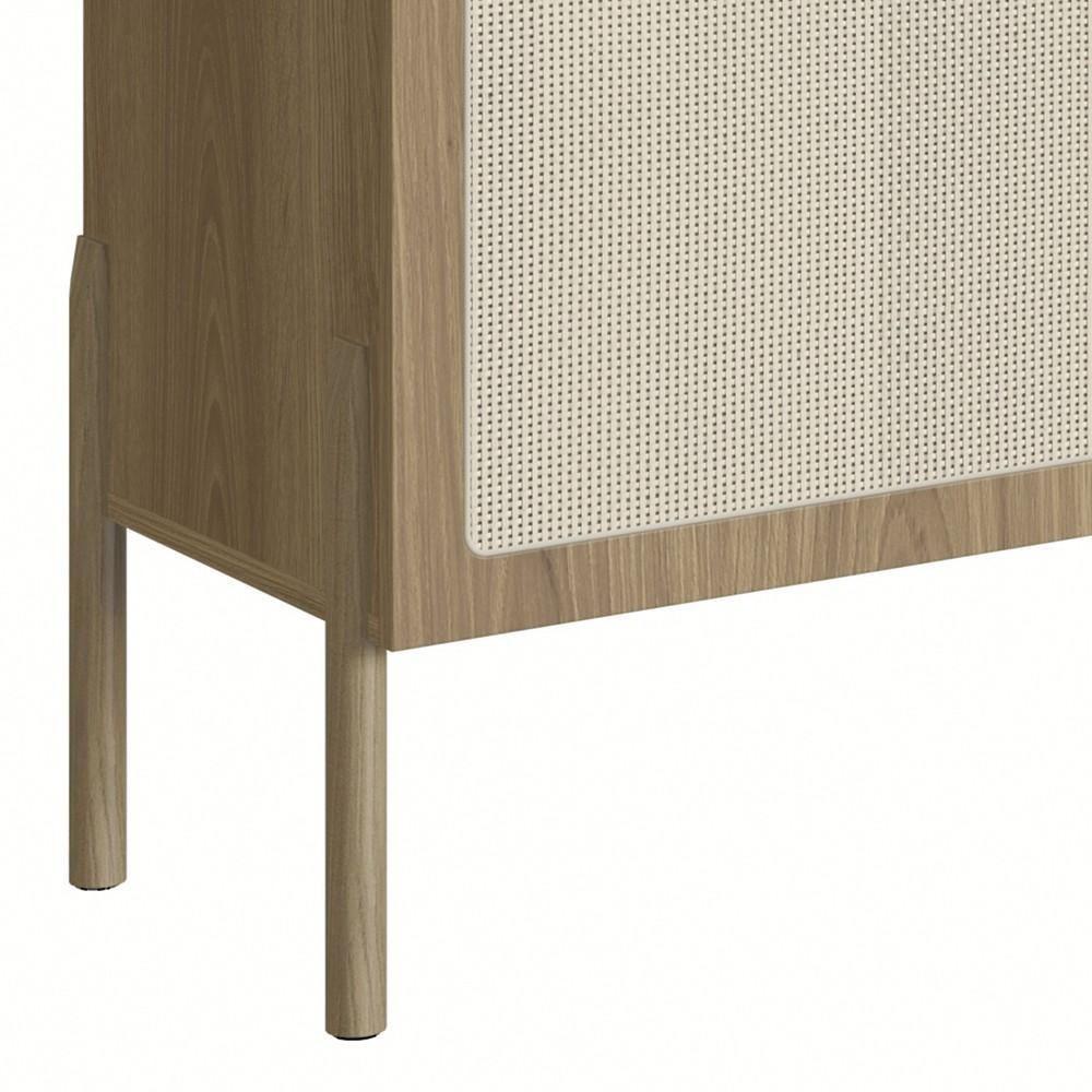 Rack Para Sala Bancada De Tv 65 Pol Pés Madeira Arlo A10 Hanover - Mpozenato - 7