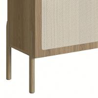 Rack Para Sala Bancada De Tv 65 Pol Pés Madeira Arlo A10 Hanover - Mpozenato - 7