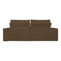 Sofá Reclinável Retrátil 2 Lugares Com Molas Balaqui Decor Marrom - 10