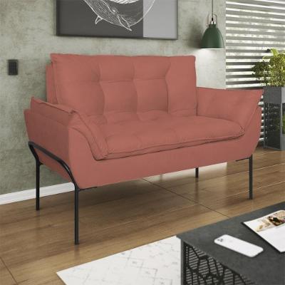 Namoradeira 2 Lugares Reforçada 2 Lugares Preto Balaqui Rosa