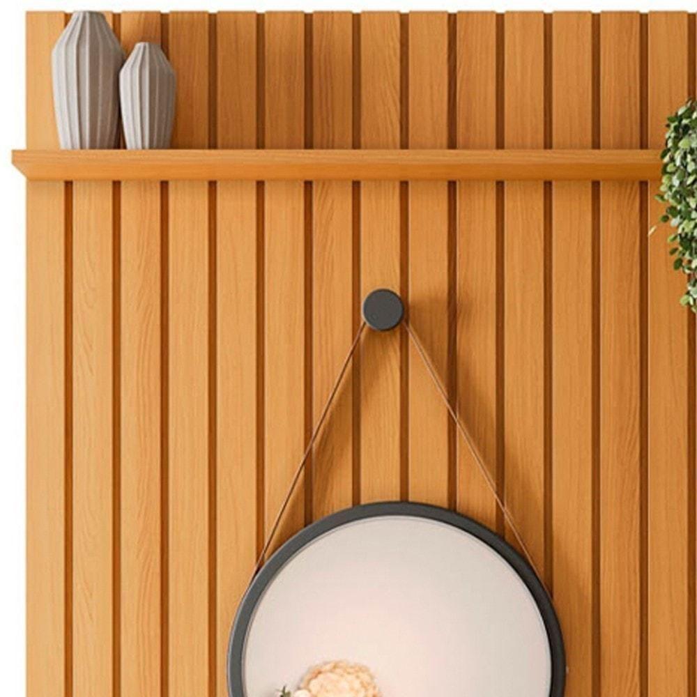 Painel Tv 55 Pol You 1.3 Com Bancada Bless Cinamomo/off - Hb Móveis - 4