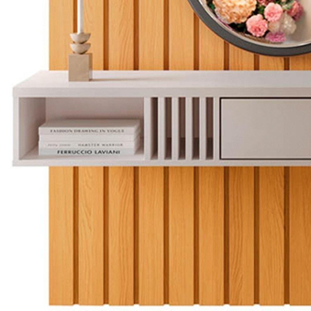 Painel Tv 55 Pol You 1.3 Com Bancada Bless Cinamomo/off - Hb Móveis - 5