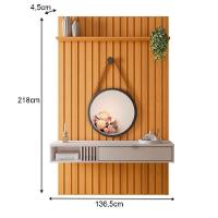 Painel Tv 55 Pol You 1.3 Com Bancada Bless Cinamomo/off - Hb Móveis - 3