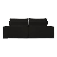 Sofá Reclinável Retrátil 3 Lugares Com Molas Balaqui Decor Preto - 10