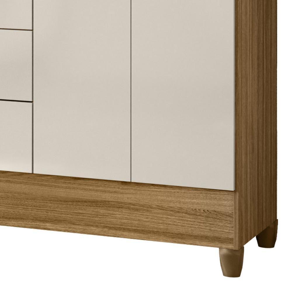 Guarda Roupa Casal 204cm Com Espelho Vitta Freijó/off Z17 - Mpozenato - 6