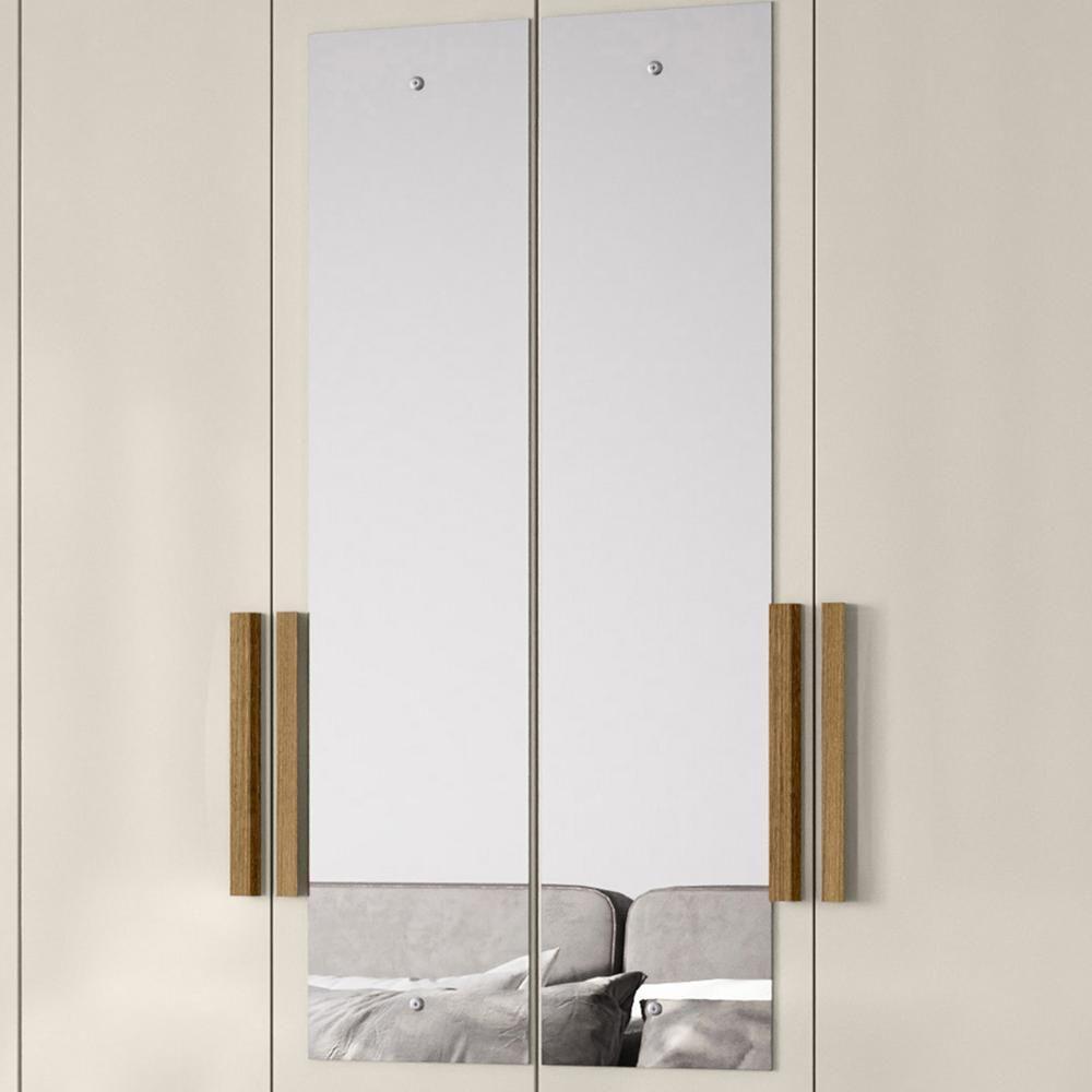 Guarda Roupa Casal 204cm Com Espelho Vitta Freijó/off Z17 - Mpozenato - 7