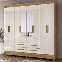 Guarda Roupa Casal 204cm Com Espelho Vitta Freijó/off Z17 - Mpozenato - 2