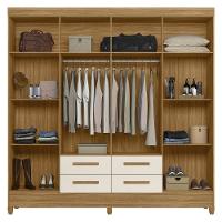 Guarda Roupa Casal 204cm Com Espelho Vitta Freijó/off Z17 - Mpozenato - 5