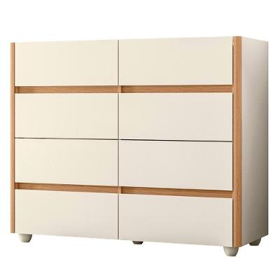 Cômoda Para Quarto 8 Gavetas 120cm Lynd A02 Off/freijó - Mpozenato
