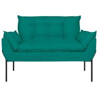 Namoradeira 2 Lugares Reforçada 2 Lugares Preto Balaqui Azul Turquesa - 5