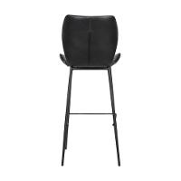 Kit 4 Banquetas Alta Com Encosto Para Bancada Cozinha Penha R02 Sintético Preto - Mpozenato - 7