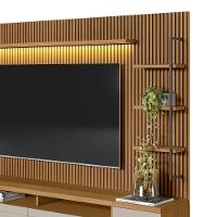 Rack Com Painel Ripado Para Tv 75 Pol. 224cm Golden L06 Nature/off White - Mpozenato - 5