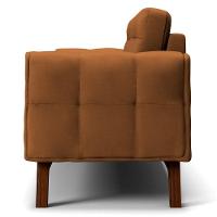 Sofá 180 Cm 3 Lugares Sandero C-262 Veludo Telha - Domi - 6