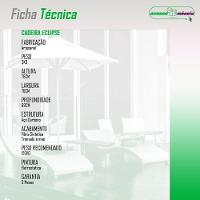 Cadeira De Área Eclipse Tramado Em Fibra Sintética E Aço Tabaco - 5