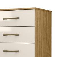 Cômoda Para Quarto 61cm Com 4 Gavetas Miriad Freijó/off Z17 - Mpozenato - 5