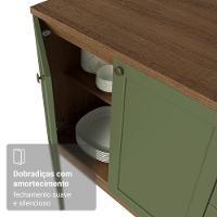 Armário De Cozinha Completa 310 Cm Vik Madesa 01 Rustic/verde - 7