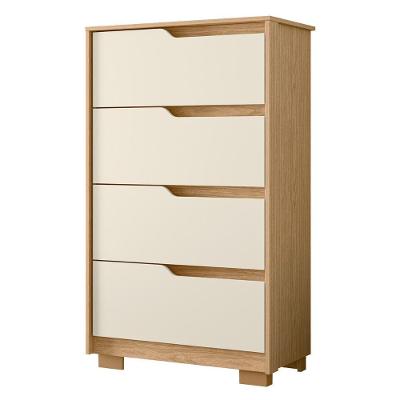 Cômoda Para Quarto 4 Gavetas 70cm Sole Flex Off/freijó - Albatroz