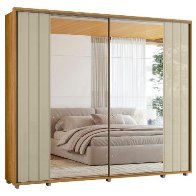 Guarda Roupa Casal Mya Opala-cumaru 2 Portas Deslizantes 8 Gavetas 100% MDF