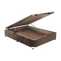Cama Box Baú Casal: Colchão Anatômico Paropas D33 / EP Confort Ultra Firme + Base CRC Suede Brown(138x188) - 7