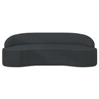 Sofá 3 Lugares Para Sala De Estar Living 180cm Theo D06 Bouclê Cinza Escuro - Mpozenato - 6