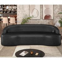 Sofá 4 Lugares Para Sala De Estar Living 260cm Theo D06 Sintético Preto - Mpozenato - 2