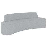 Sofá 3 Lugares Para Sala De Estar Living 210cm Koane D06 Linho Cinza Claro - Mpozenato - 1