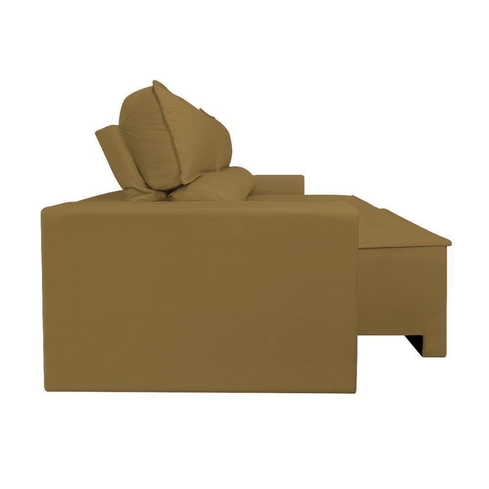 Sofá Reclinável Retrátil 2 Lugares Com Molas Balaqui Decor Capuccino - 8