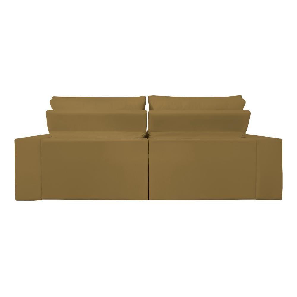 Sofá Reclinável Retrátil 2 Lugares Com Molas Balaqui Decor Capuccino - 10