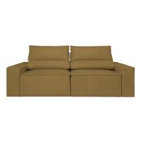 Sofá Reclinável Retrátil 2 Lugares Com Molas Balaqui Decor Capuccino - 5