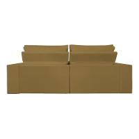 Sofá Reclinável Retrátil 2 Lugares Com Molas Balaqui Decor Capuccino - 10