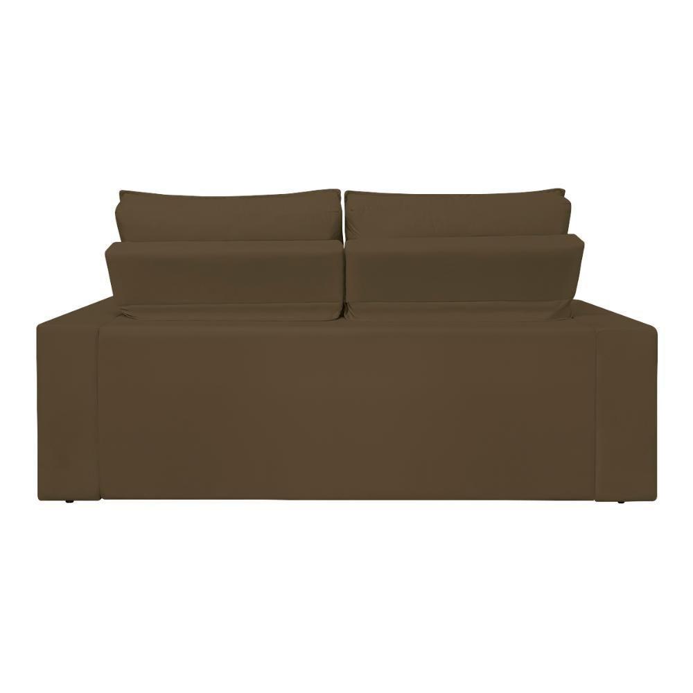 Sofá Reclinável Retrátil 3 Lugares Luxo C- Molas Balaqui Marrom - 3