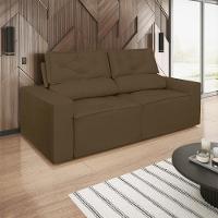 Sofá Reclinável Retrátil Luxo 2 Lugares C- Molas Balaqui Marrom - 2