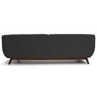 Sofá Atenas 3 Lugares 210cm C05 Corano Preto - Domi - 6