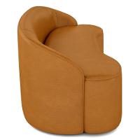 Sofá 3 Lugares Para Sala De Estar Living 180cm Theo D06 Sintético Caramelo - Mpozenato - 5