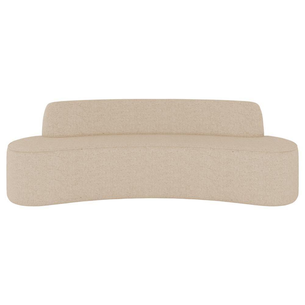 Sofá 3 Lugares Para Sala De Estar Living 180cm Koane D06 Linho Marfim - Mpozenato - 6