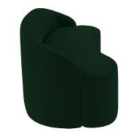 Sofá 5 Lugares Para Sala De Estar Living 300cm Theo D06 Veludo Esmeralda - Mpozenato - 5