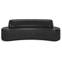 Sofá 3 Lugares Para Sala De Estar Living 180cm Koane D06 Sintético Preto - Mpozenato - 6