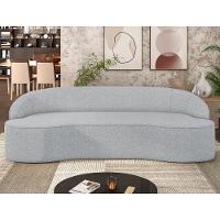 Sofá 2 Lugares Para Sala De Estar Living 150cm Theo D06 Linho Cinza Claro - Mpozenato - 2