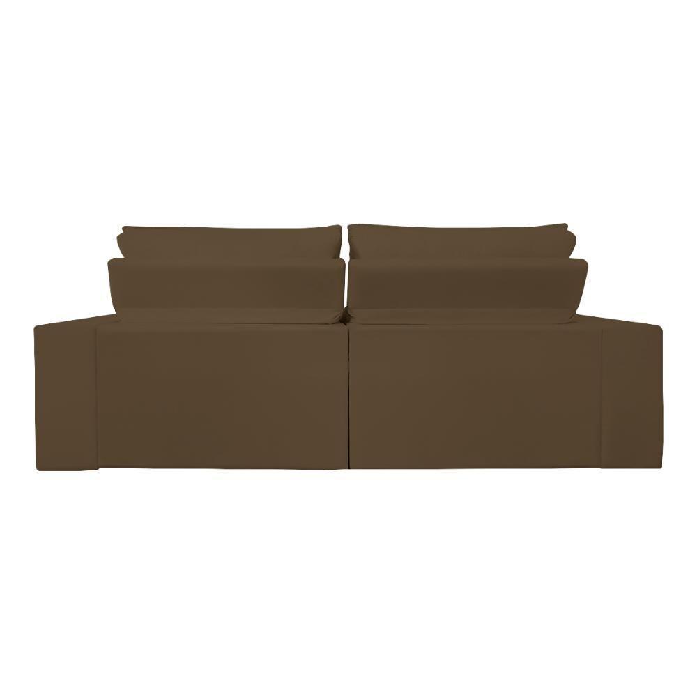 Sofá Reclinável Retrátil 3 Lugares Com Molas Balaqui Decor Marrom - 3